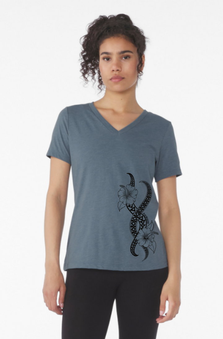 Kali DNA V Neck CVC Tee