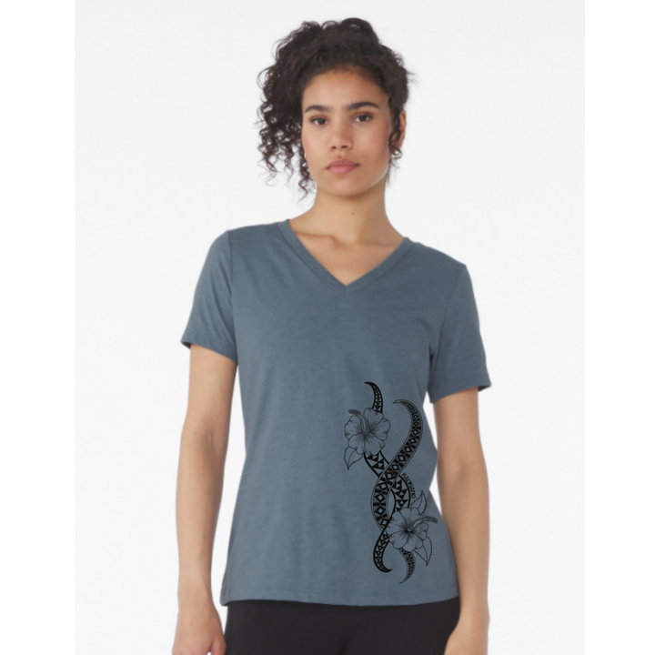 Kali DNA V Neck CVC Tee