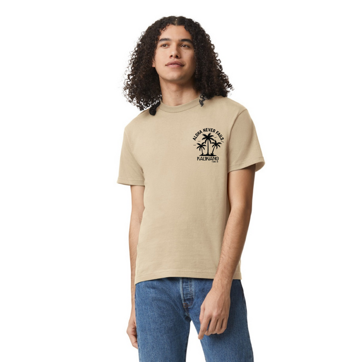 Aloha Never Fails Palms Tee