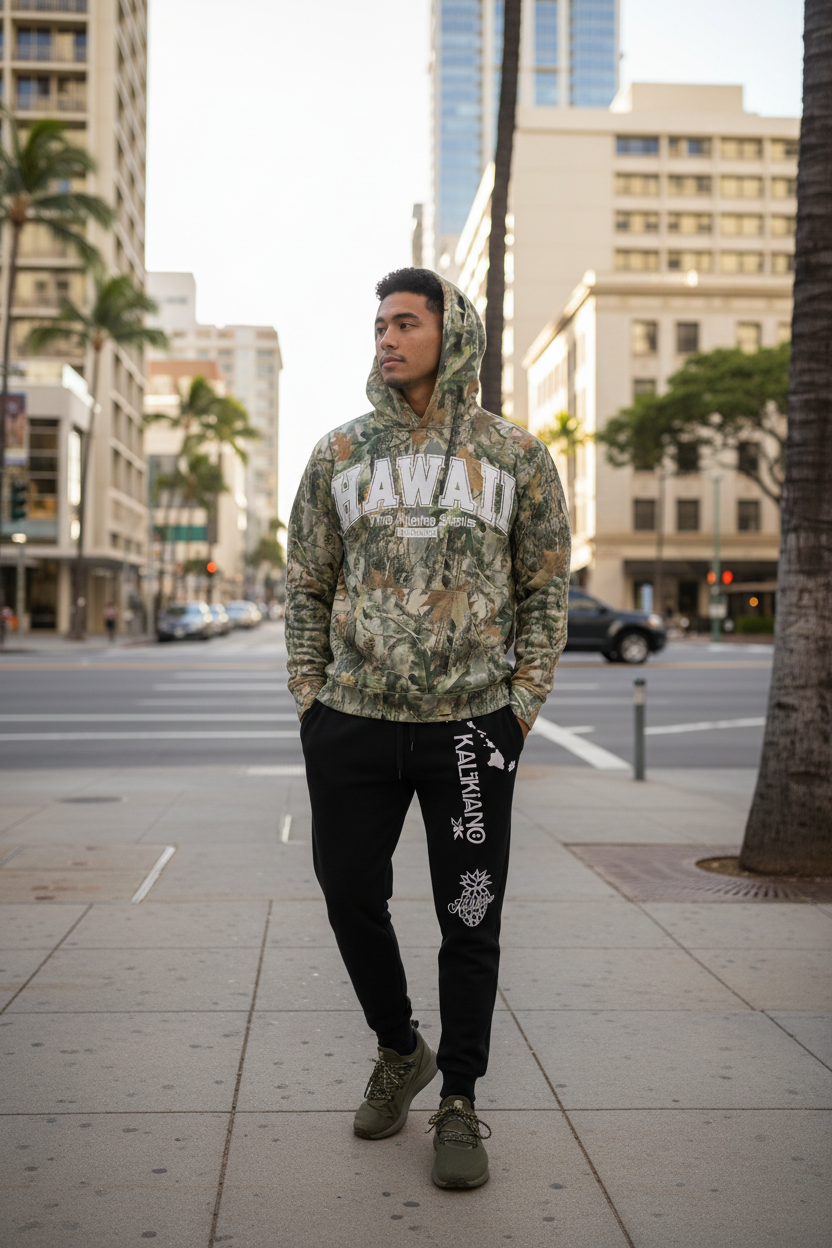 Camo Hawaii Hoodie