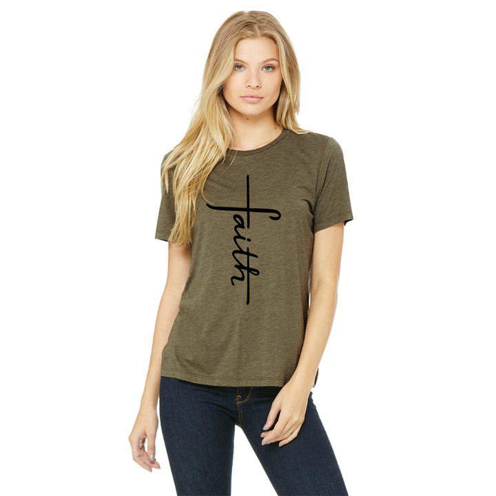 Faith Cross Ladies Tee