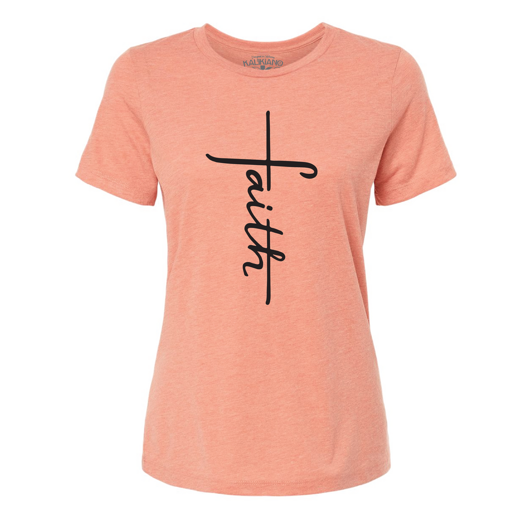 Faith Cross Ladies Tee