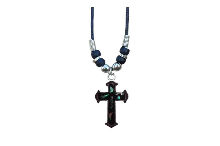 Paua Cross Necklace