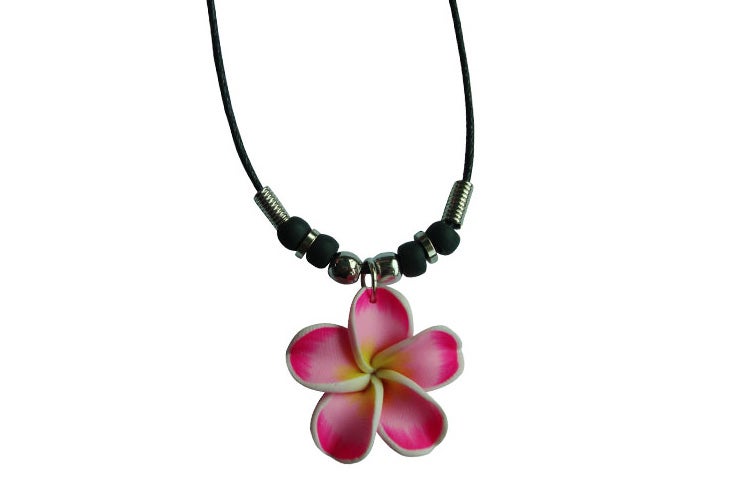 Pink Plumeria Necklace
