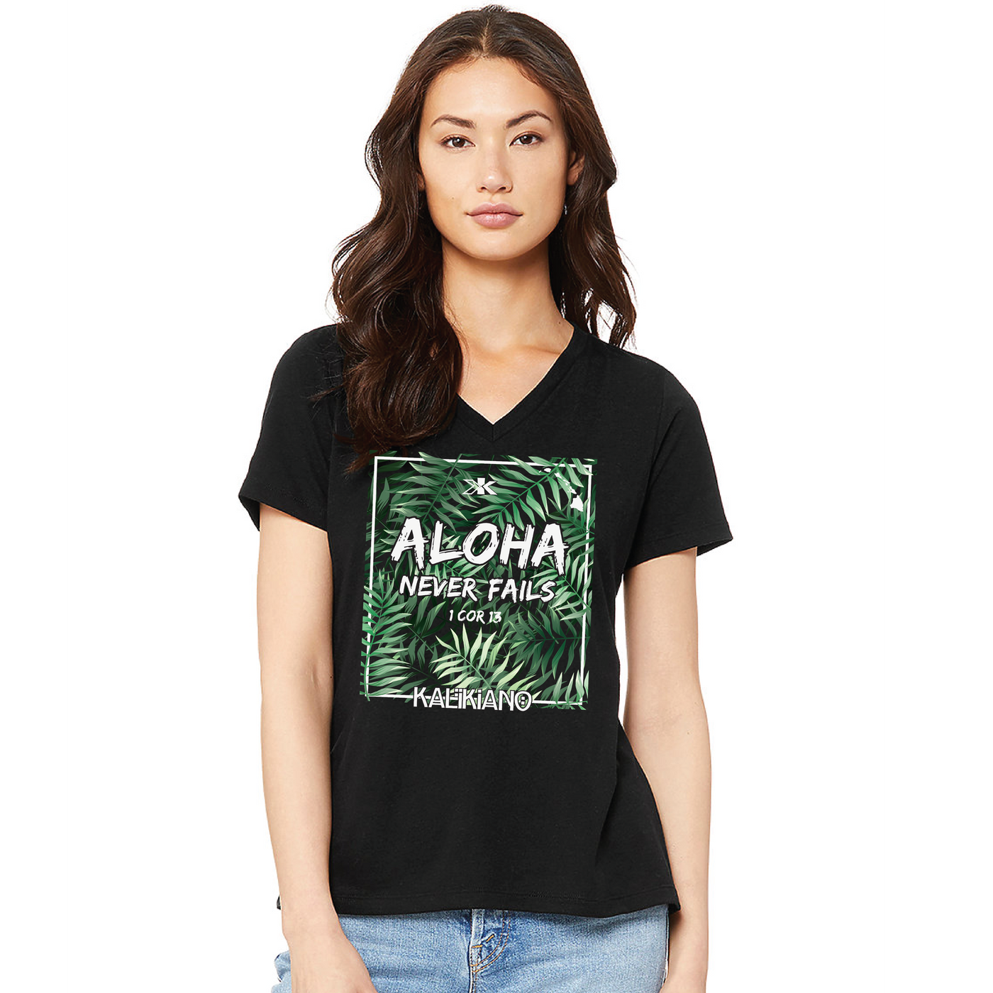 ANF Ladies V Neck Tee